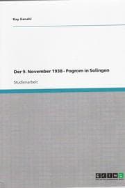 Tapa de Der 9. November 1938 - Pogrom in Solingen