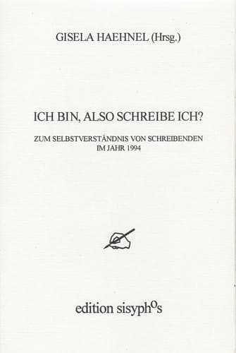 Tapa de Ich bin, also schreibe ich?