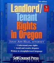 Tapa de Landlord/tenant rights in Oregon