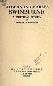 Tapa de Algernon Charles Swinburne