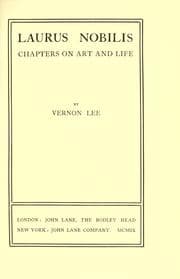 Tapa de Laurus nobilis, chapters on art and life