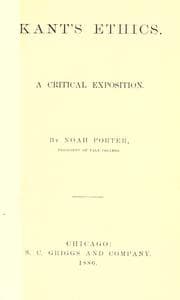 Tapa de Kant's ethics