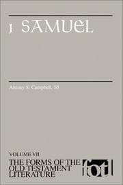 Tapa de 1 Samuel (Forms of the Old Testament Literature)
