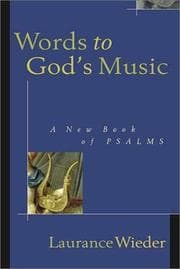 Tapa de Words to God's Music