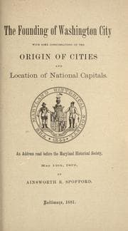 Tapa de The founding of Washington City