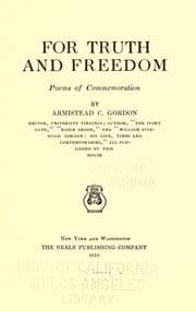 Tapa de For truth and freedom