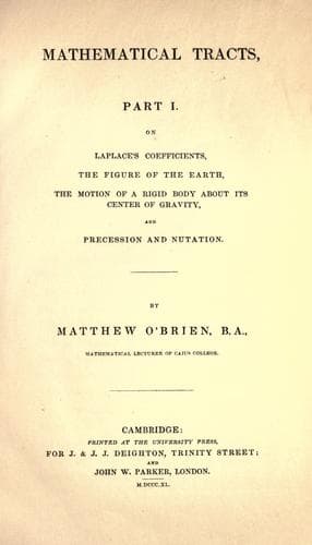 Tapa de Mathematical tracts