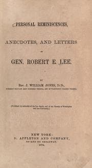 Tapa de Personal reminiscences, anecdotes, and letters of Gen. Robert E. Lee