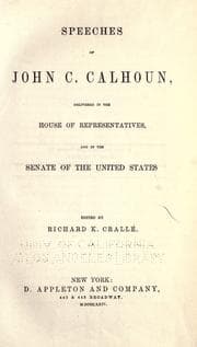 Tapa de The works of John C. Calhoun