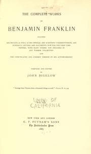 Tapa de The complete works of Benjamin Franklin