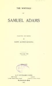 Tapa de The writings of Samuel Adams