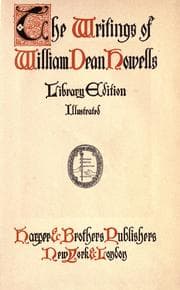 Tapa de The writings of William Dean Howells