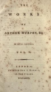 Tapa de The works of Arthur Murphy, esq