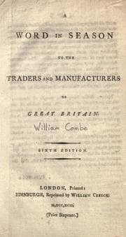 Tapa de A word in season to the traders and manufacturers [of] Great Britain