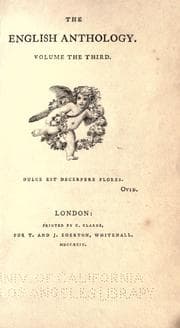 Tapa de The English anthology ..