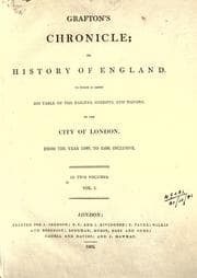 Tapa de Grafton's chronicle