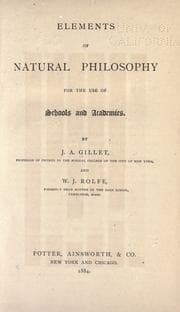 Tapa de Elements of natural philosophy