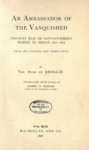 Tapa de An ambassador of the vanquished