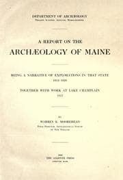 Tapa de A report on the archæology of Maine