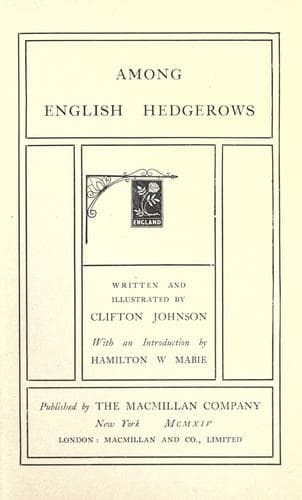Tapa de Among English hedgerows