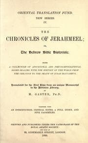 Tapa de The chronicles of Jerahmeel