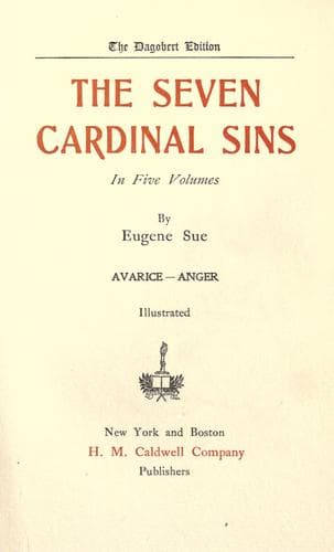 Tapa de The seven cardinal sins