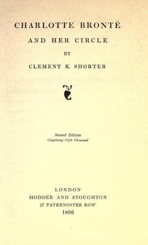 Tapa de Charlotte Bronte And Her Circle