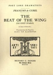Tapa de The beat of the wing (Le coup d'aile) (a play in three acts)