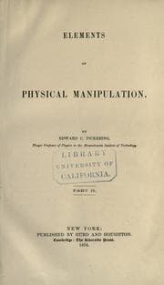 Tapa de Elements of physical manipulation