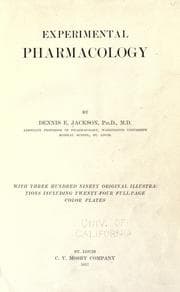 Tapa de Experimental pharmacology