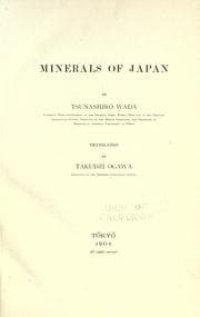 Tapa de Minerals of Japan