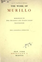 Tapa de The work of Murillo