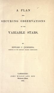 Tapa de A plan for securing observations of the variable stars