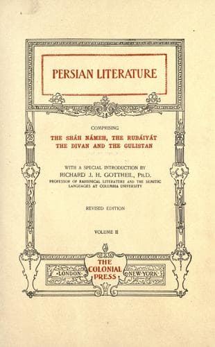 Tapa de Persian literature