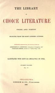 Tapa de The library of choice literature