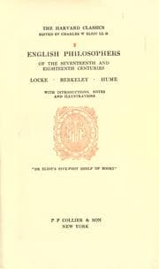 Tapa de English philosophers of the seventeenth and eighteenth centuries