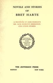 Tapa de Novels and Stories of Bret Harte