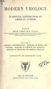 Tapa de Modern urology in original contributions by American authors