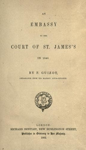 Tapa de An embassy to the Court of St. James's in 1840