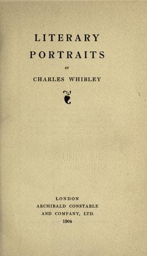 Tapa de Literary portraits