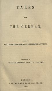 Tapa de Tales from the German, comprising specimens from the most celebrated authors