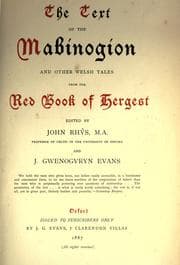 Tapa de The text of the Mabinogion and other Welsh tales from the Red Book of Hergest
