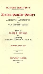 Tapa de Ancient popular poetry