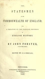 Tapa de The statesmen of the commonwealth of England