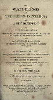 Tapa de The wanderings of the human intellect