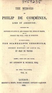 Tapa de The memoirs of Philip de Commines, Lord of Argenton