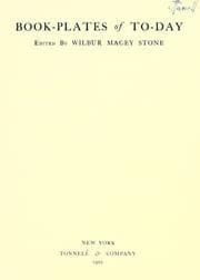 Tapa de Book-plates of to-day
