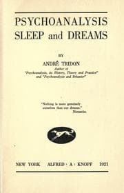 Tapa de Psychoanalysis, sleep and dreams