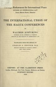 Tapa de The international union of the Hague Conferences