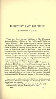 Tapa de Is history past politics?